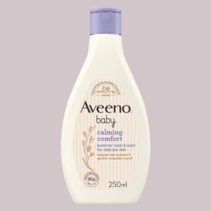 aveeno calming comfort bath wash