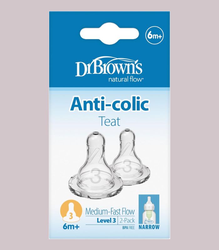 dr brown's narrow neck nipple level 3