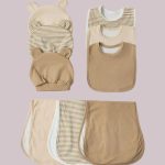 baby bib & burp cloth set