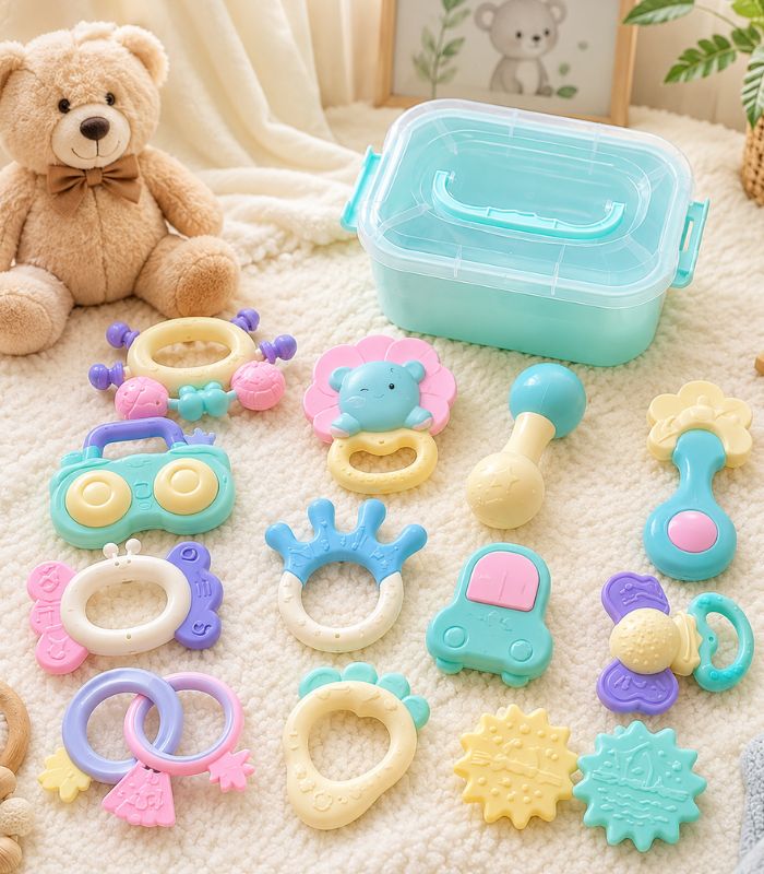 baby silicone teether toys