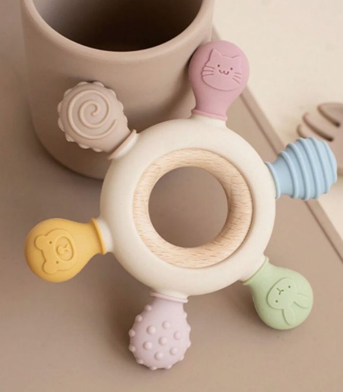 baby silicone teether toys