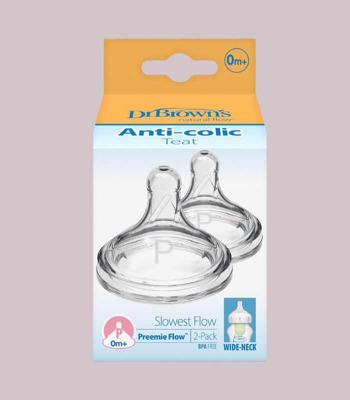 dr brown's wide neck premie nipple