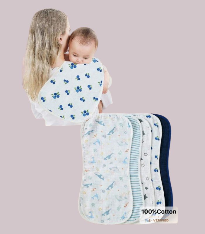 newborn burping muslin cloth
